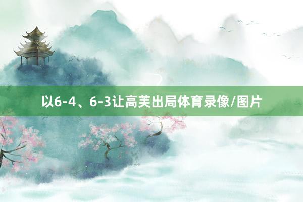 以6-4、6-3让高芙出局体育录像/图片