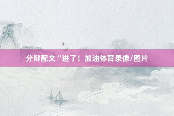 分辩配文“进了！加油体育录像/图片