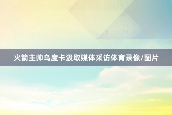 火箭主帅乌度卡汲取媒体采访体育录像/图片