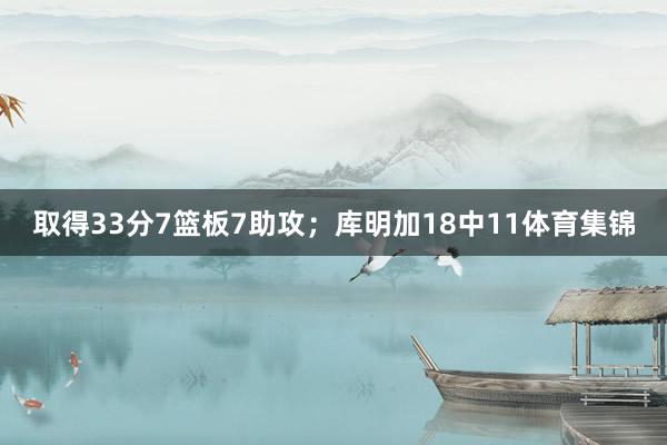 取得33分7篮板7助攻；库明加18中11体育集锦