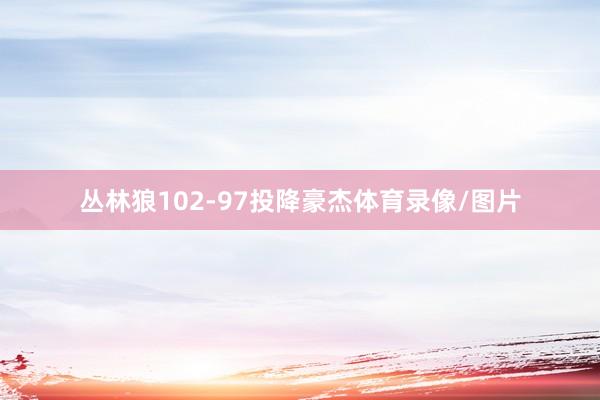 丛林狼102-97投降豪杰体育录像/图片