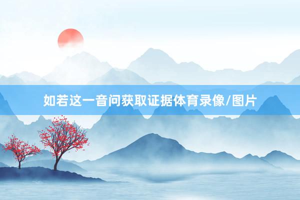如若这一音问获取证据体育录像/图片