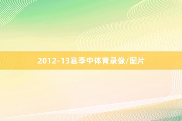 2012-13赛季中体育录像/图片