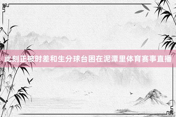 此刻正被时差和生分球台困在泥潭里体育赛事直播