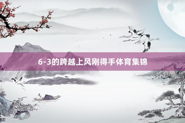 6-3的跨越上风刚得手体育集锦