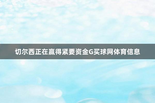 切尔西正在赢得紧要资金G买球网体育信息