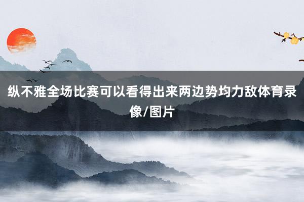 纵不雅全场比赛可以看得出来两边势均力敌体育录像/图片