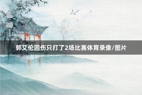 郭艾伦因伤只打了2场比赛体育录像/图片