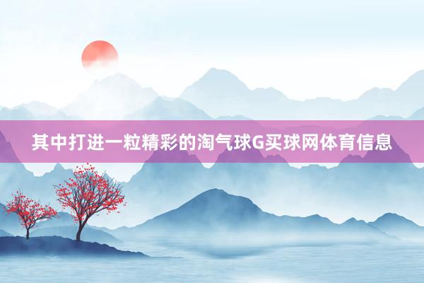 其中打进一粒精彩的淘气球G买球网体育信息