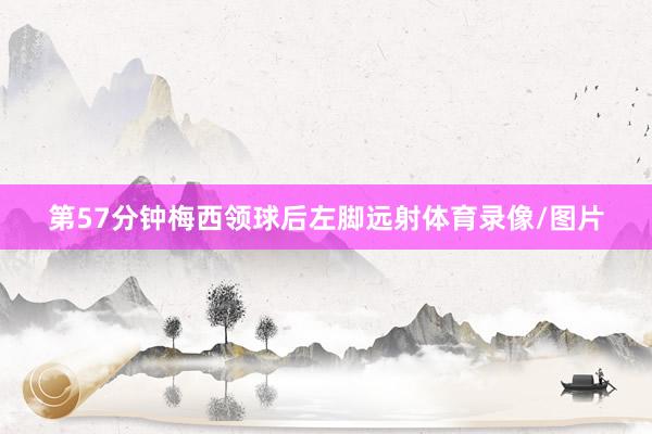 第57分钟梅西领球后左脚远射体育录像/图片