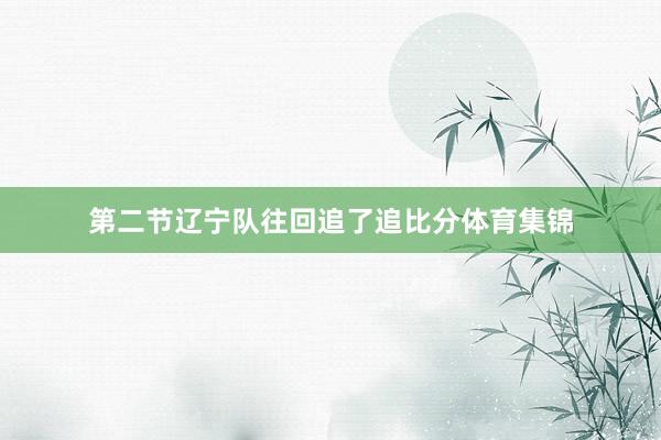 第二节辽宁队往回追了追比分体育集锦