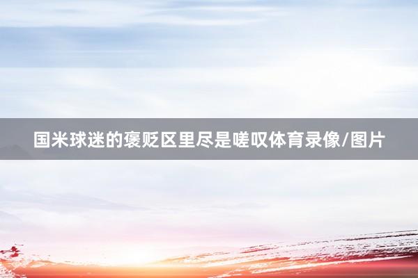 国米球迷的褒贬区里尽是嗟叹体育录像/图片