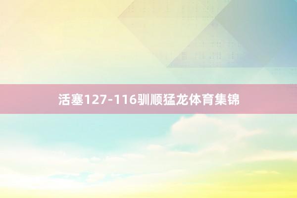 活塞127-116驯顺猛龙体育集锦