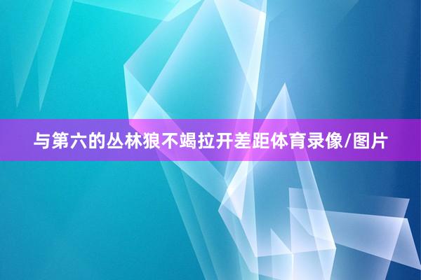 与第六的丛林狼不竭拉开差距体育录像/图片
