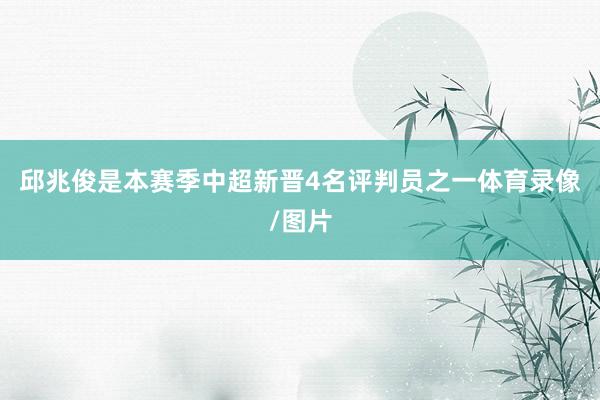 邱兆俊是本赛季中超新晋4名评判员之一体育录像/图片