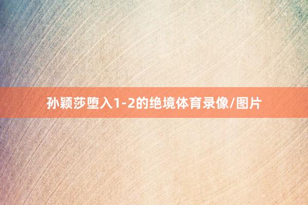 孙颖莎堕入1-2的绝境体育录像/图片
