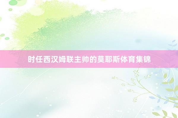 时任西汉姆联主帅的莫耶斯体育集锦