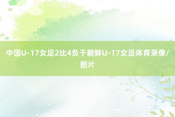 中国U-17女足2比4负于朝鲜U-17女足体育录像/图片